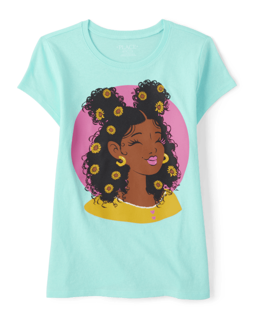 T-shirt graphique pour filles