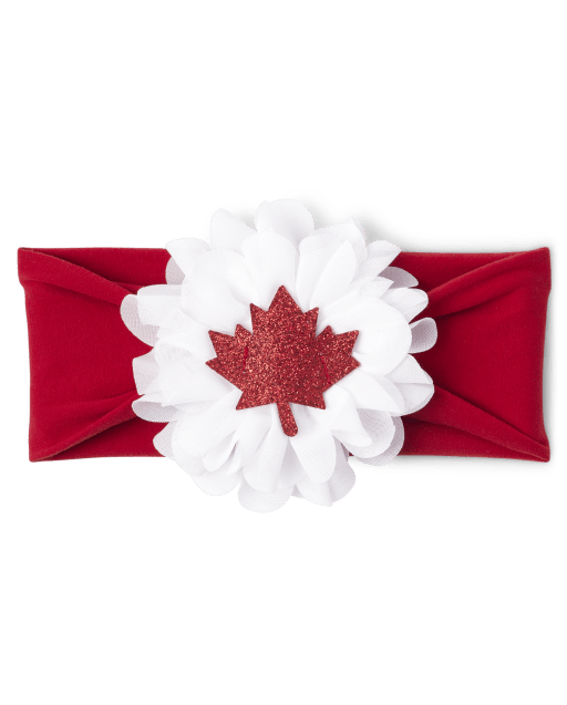 Baby Girls Maple Leaf Headwrap