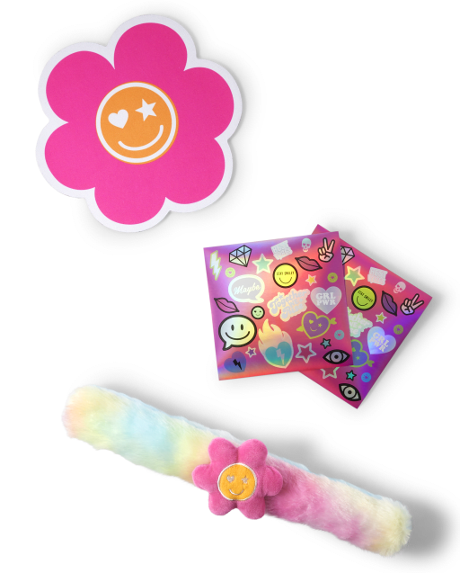 Juego de 4 accesorios para portátil con flores para niñas Tween