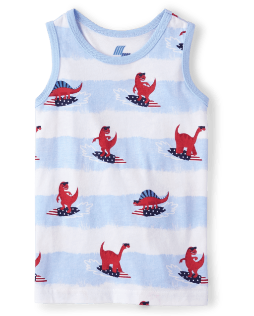 Camiseta sin mangas estampada para bebés y niños pequeños