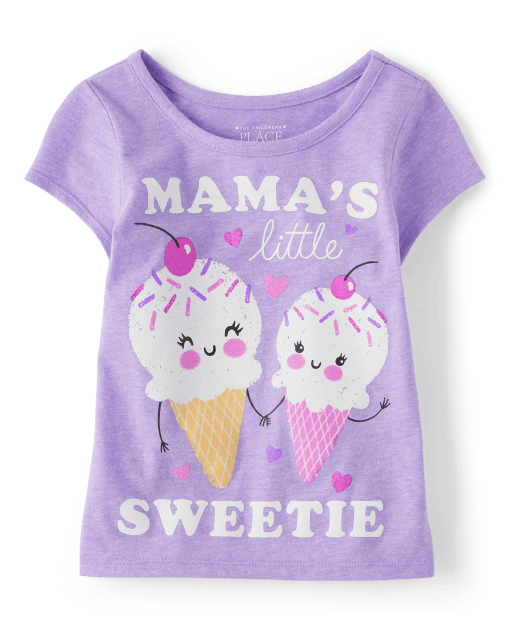 Camiseta gráfica Mama's Sweetie para bebés y niñas pequeñas