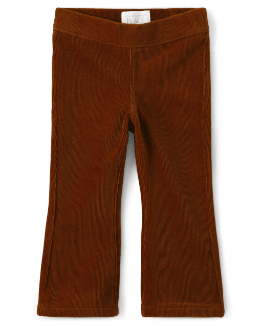 Baby And Toddler Girls Stretch Faux Corduroy Flare Leggings