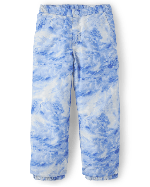 Pantalones de nieve con estampado para niñas