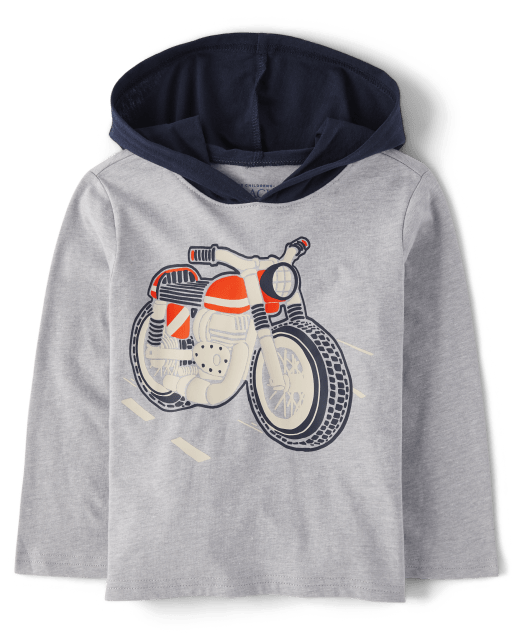Baby And Toddler Boys Graphic Hooded Top