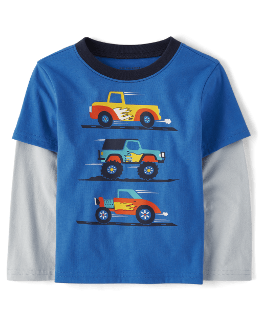 Baby And Toddler Boys Cars 2 In 1 Top