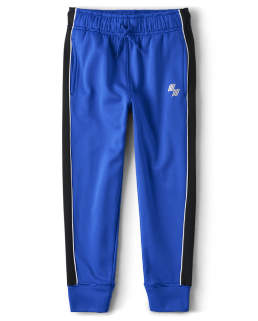 Boys Side Stripe Fleece Performance Jogger Pants