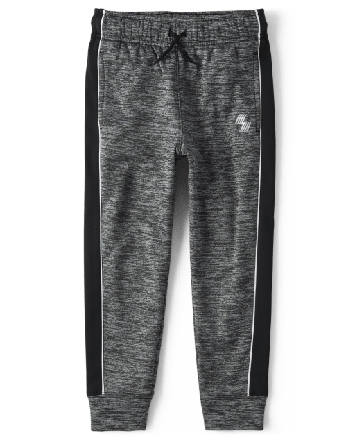 Boys Side Stripe Fleece Performance Jogger Pants