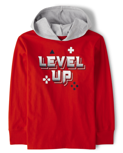 Top con capucha Level Up para niños