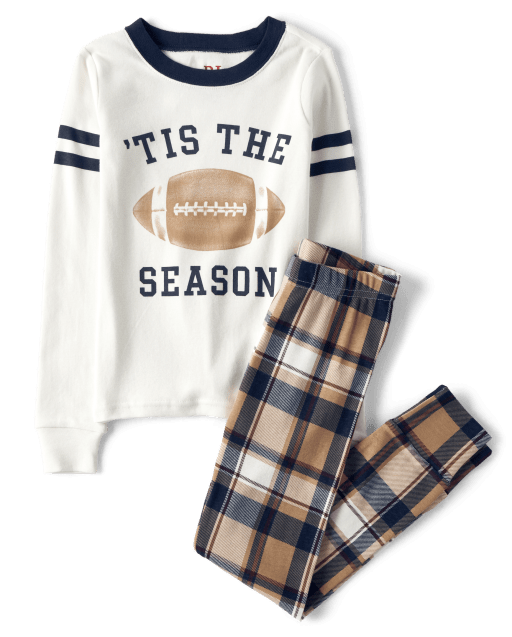 Unisex Kids Matching Family Tis The Season Snug Fit Cotton Pajamas