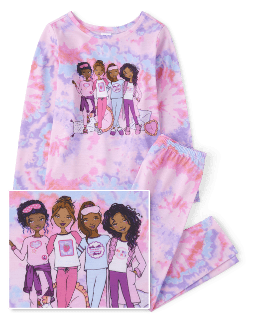 Girls Tie Dye Girl Pajamas