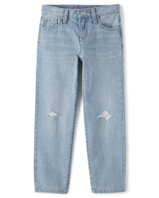 Jeans sueltos desgastados de los años 90 para niñas
