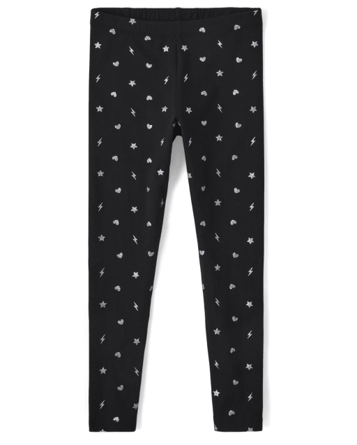 Leggings con icono de brillo para niñas