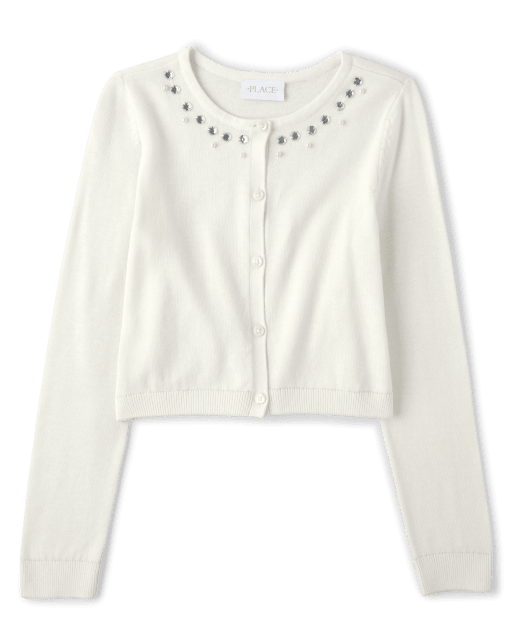 Girls Embellished Cardigan