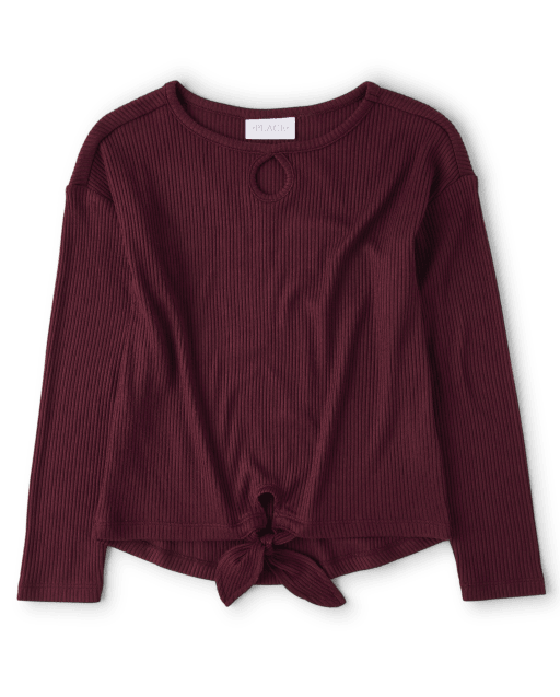 Top con lazo delantero para niñas