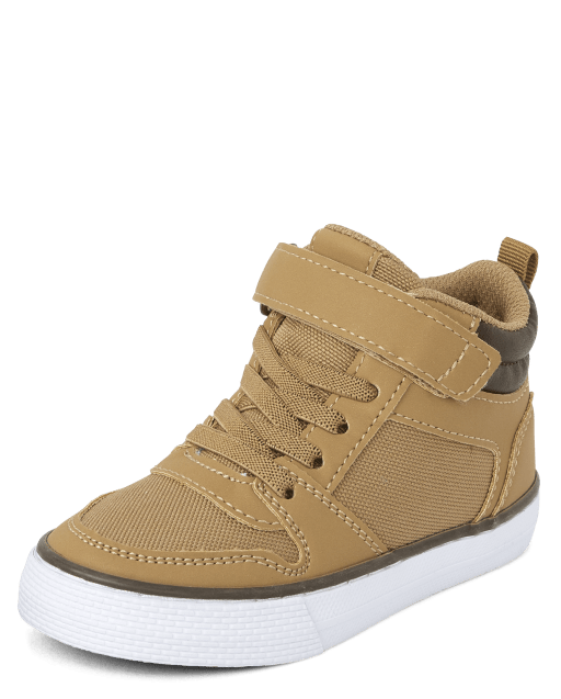 Toddler Boys Contrast Cuff High Top Sneakers