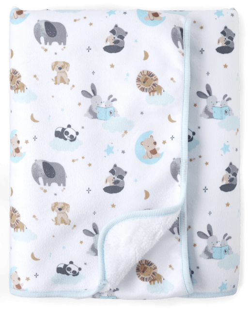 Baby Boys Animal Cozy Blanket