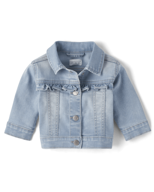 Baby Girls Ruffle Denim Jacket