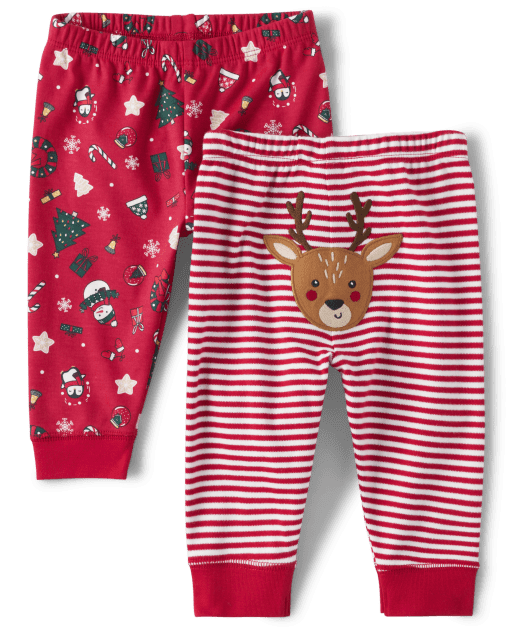 Baby Christmas Pants 2-Pack