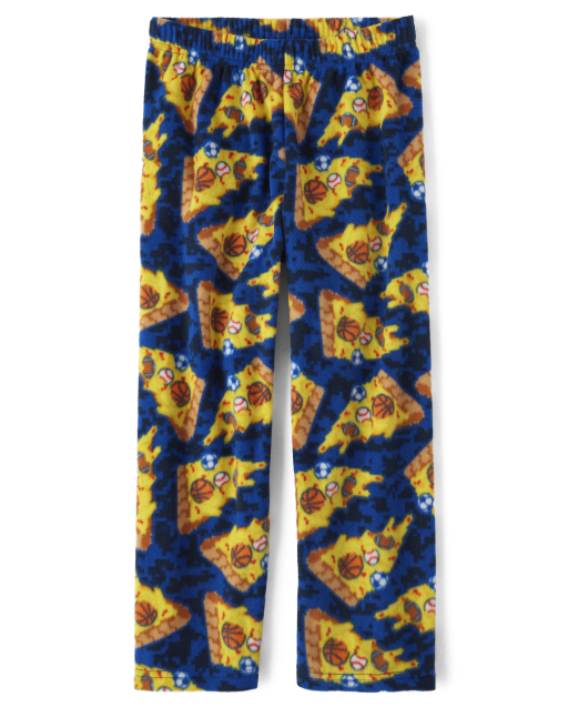 Boys Pizza Fleece Pajamas Pants