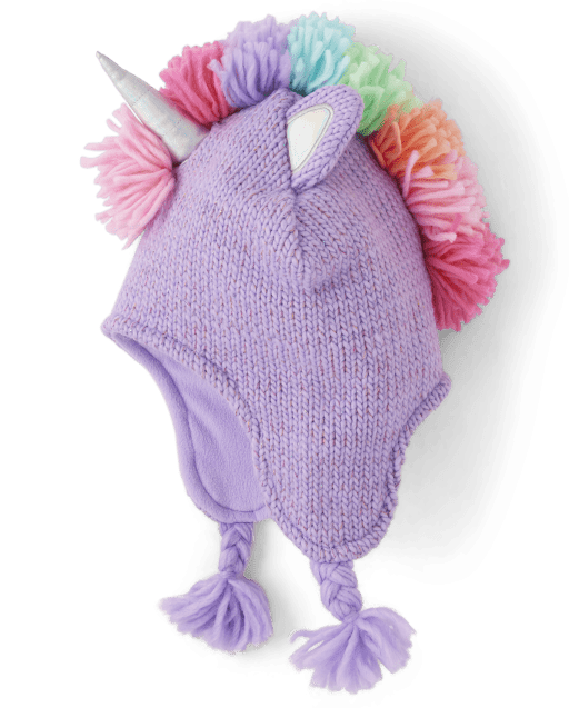 Girls Unicorn Tassel Hat