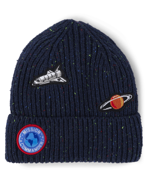 Gorro espacial bordado para niños