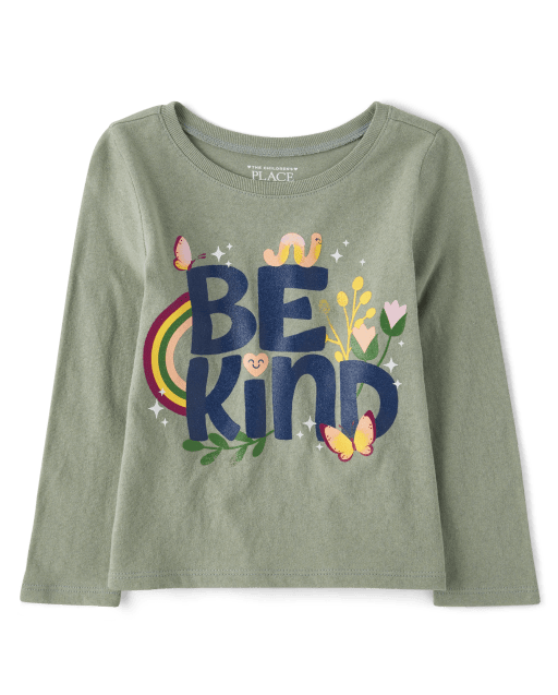 Baby And Toddler Girls Be Kind Graphic Tee