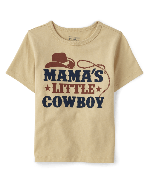 Baby And Toddler Boys Mama's Little Cowboy Graphic Tee