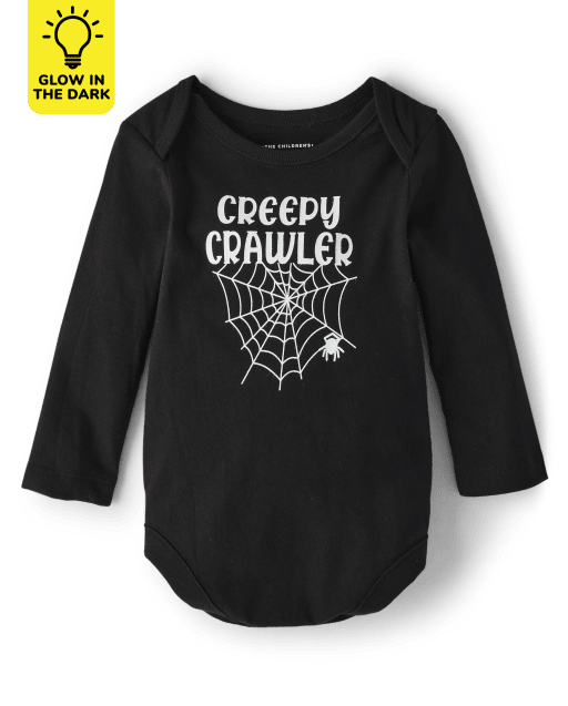 Unisex Baby Glow Creepy Crawler Graphic Bodysuit