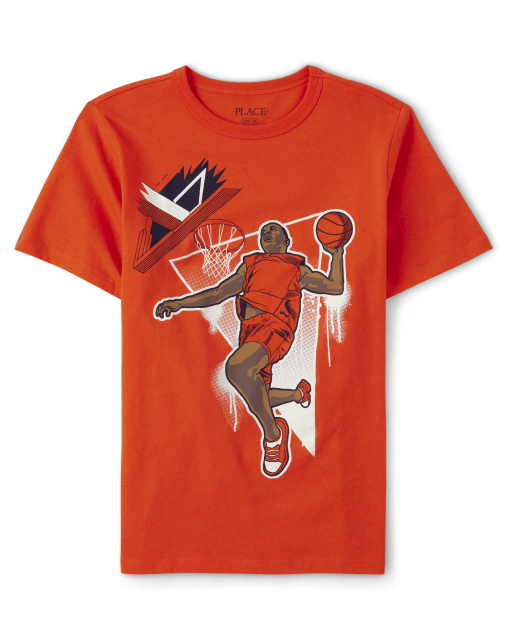 T-shirt graphique de joueur de basket-ball pour garçon