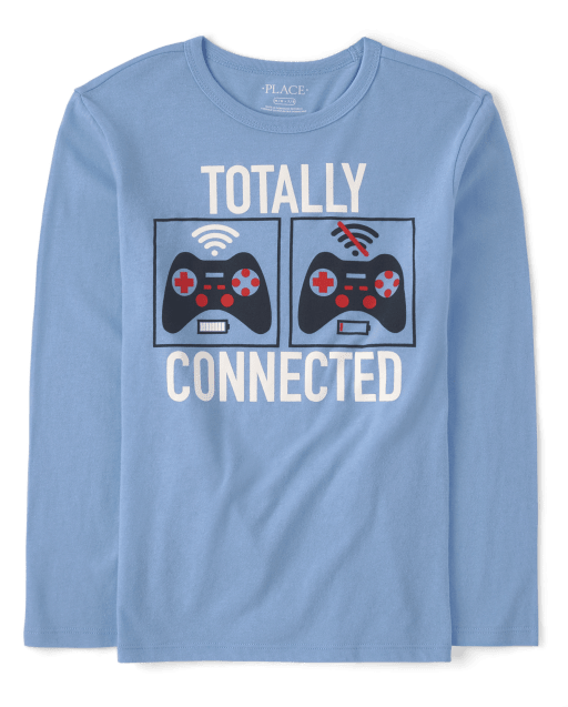 Boys Totally Connected Graphic Tee