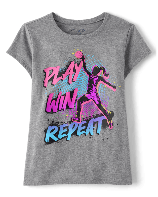 Girls Basketball Graphic Tee
