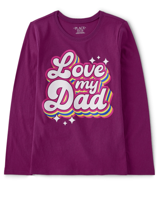 Camiseta con gráfico Girls Love Dad