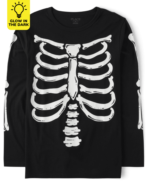 Camiseta gráfica de esqueleto familiar a juego para hombre