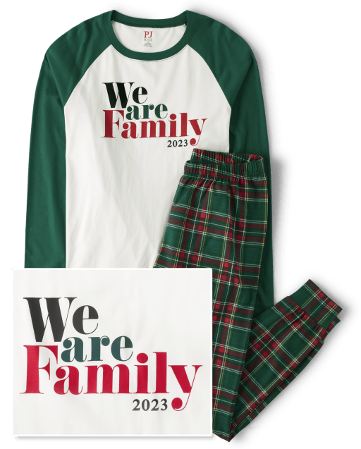 Unisex Adult Matching Family We Are Family 2023 Cotton Pajamas