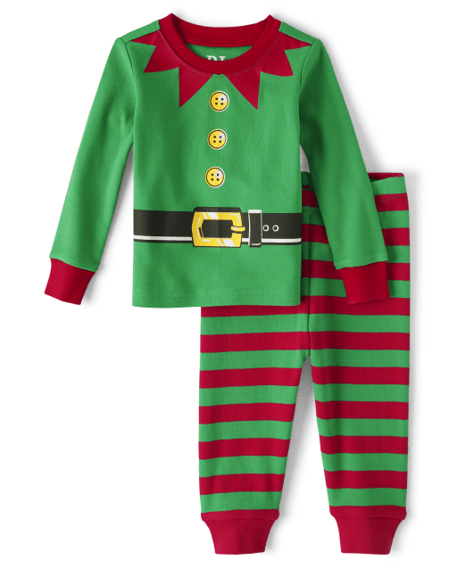 Unisex Baby And Toddler Elf Suit Snug Fit Cotton Pajamas