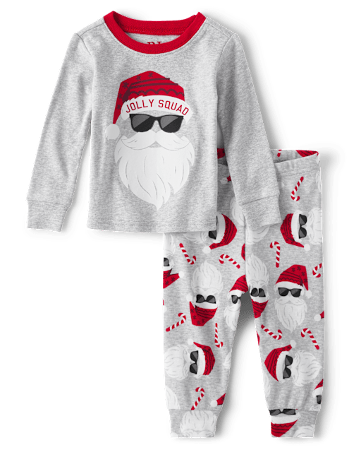Baby And Toddler Matching Family Glow Jolly Squad Snug Fit Cotton Pajamas