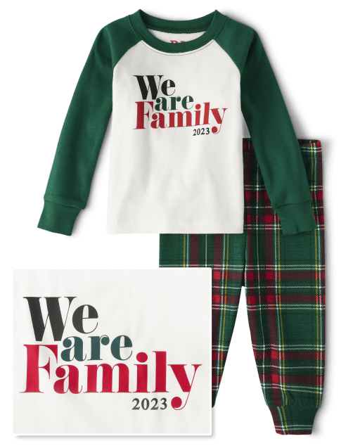 Unisex Baby And Toddler Matching Family We Are Family 2023 Snug Fit Cotton Pajamas
