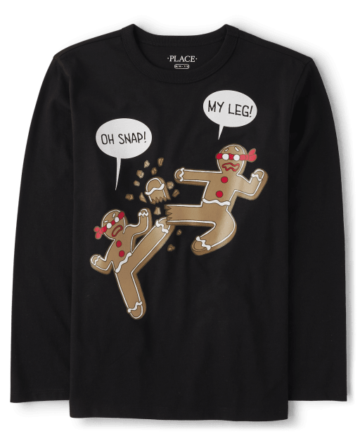 Camiseta gráfica Gingerbread Ninjas para niños