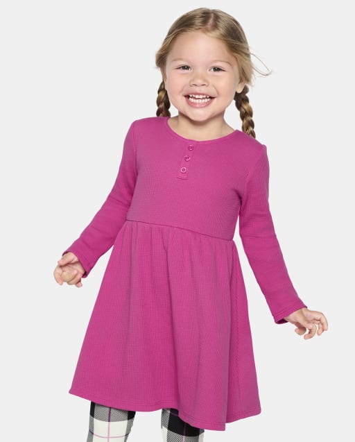 Baby And Toddler Girls Thermal Babydoll Dress