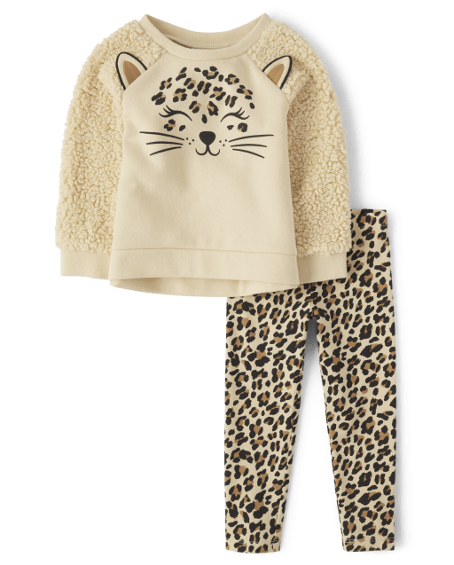 Toddler Girls Leopard 2-Piece Outfit Set