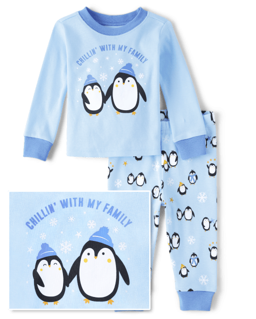 Unisex Baby And Toddler Penguin Snug Fit Cotton Pajamas