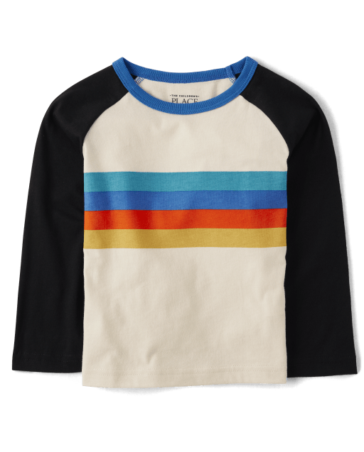 Baby And Toddler Boys Colorblock Raglan Top