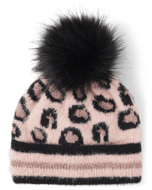 Girls Sequin Pom Pom Beanie  The Children's Place - MISTY MAUVE