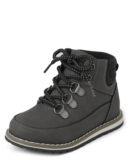 Toddler Boys Lace-Up Hi-Top Boots