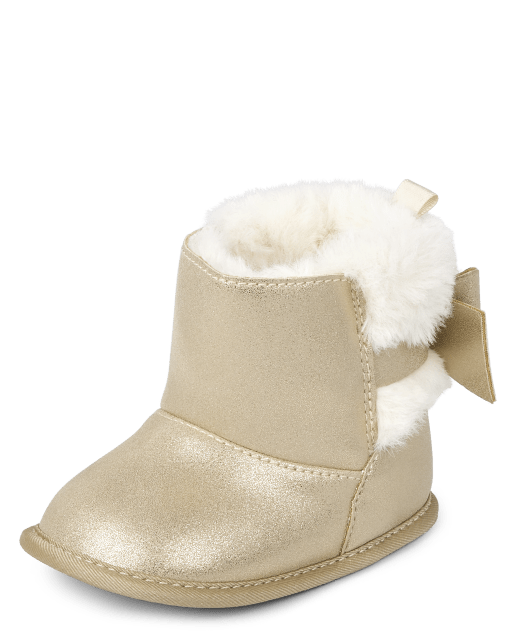 Baby Girls Shimmer Bow Chalet Boots