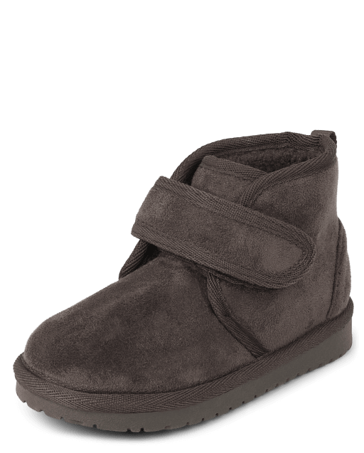 Toddler Boys Faux Suede Mid-Top Boots