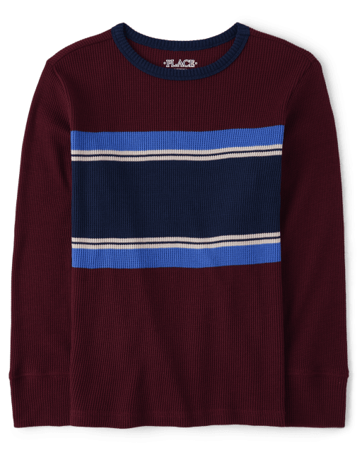 Boys Colorblock Thermal Top