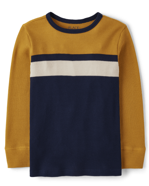 Boys Colorblock Thermal Top