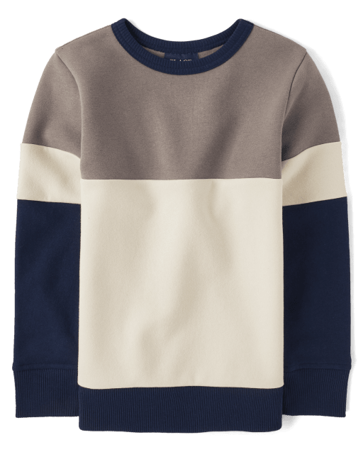Boys Colorblock Fleece Sweatshirt