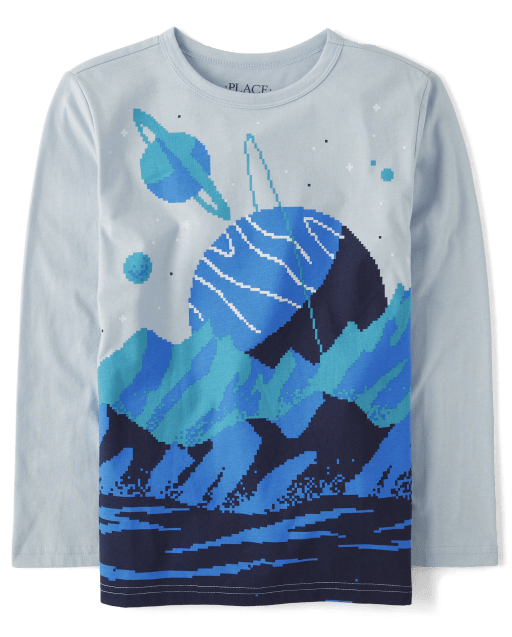 Camiseta espacial para niños
